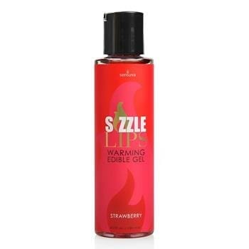 OJAM Online Shopping - Sensuva Sizzle Lips Warming Edible Gel - Strawberry 125ml / 4.2oz Sexual Wellness