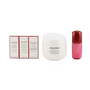 OJAM Online Shopping - Shiseido Age Defense Ritual Essential Energy Set (For All Skin Types) 5pcs+1pouch Skincare