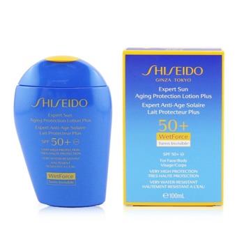 OJAM Online Shopping - Shiseido Expert Sun Aging Protection Lotion Plus WetForce For Face & Body SPF 50+ 100ml/3.4oz Skincare