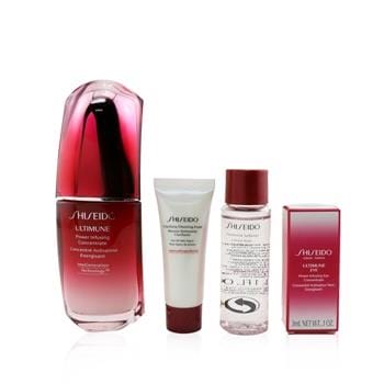OJAM Online Shopping - Shiseido Skin Defense Program Set: Ultimune Power Infusing Concentrate 50ml + Cleansing Foam 15ml + Softener 30ml + Eye Concentrate 3ml 4pcs Skincare