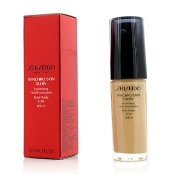 OJAM Online Shopping - Shiseido Synchro Skin Glow Luminizing Fluid Foundation SPF 20 - # Golden 4 30ml/1oz Make Up