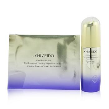 OJAM Online Shopping - Shiseido Vital Perfection Uplifting & Firming Eye Set: Eye Cream 15ml + Eye Mask 12pairs 2pcs Skincare