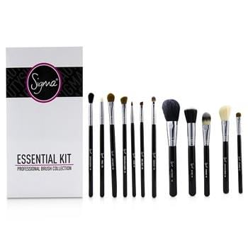 OJAM Online Shopping - Sigma Beauty Essential Kit Professional Brush Collection - # Black 12pcs Make Up