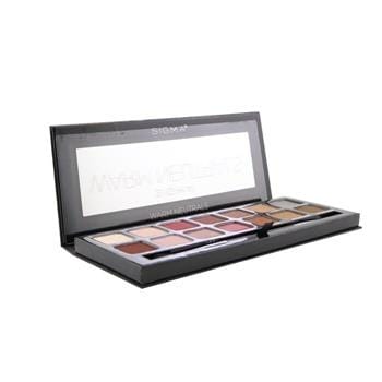 OJAM Online Shopping - Sigma Beauty Warm Neutrals Eyeshadow Palette (14x Eyeshadow + 1x Dual Ended Brush) 19.04g/0.67oz Make Up