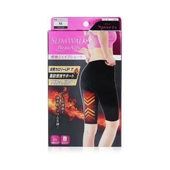 OJAM Online Shopping - SlimWalk Compression Fat-Burning Support Shape Shorts for Sports - #Blacks (Size: M) 1pair Health