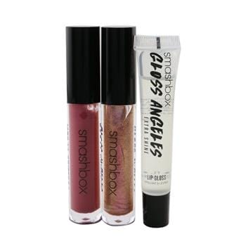OJAM Online Shopping - Smashbox Gloss Angeles Trio Set (3x Lip Gloss) (Box Slightly Damaged) 3x4ml/0.13oz Make Up