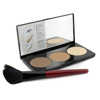 OJAM Online Shopping - Smashbox Step By Step Contour Kit (1 x Contour Palette + 1 x Contour Brush) - (Light/Medium) 11.47g/0.404oz Make Up