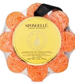 OJAM Online Shopping - Spongelle Wild Flower Soap Sponge - Honey Blossom (Orange) 1pc/85g Skincare