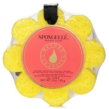 OJAM Online Shopping - Spongelle Wild Flower Soap Sponge - Papaya Yuzu (Yellow) 1pc/85g Skincare