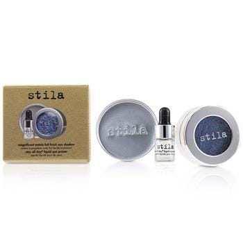 OJAM Online Shopping - Stila Magnificent Metals Foil Finish Eye Shadow With Mini Stay All Day Liquid Eye Primer - Metallic Cobalt 2pcs Make Up