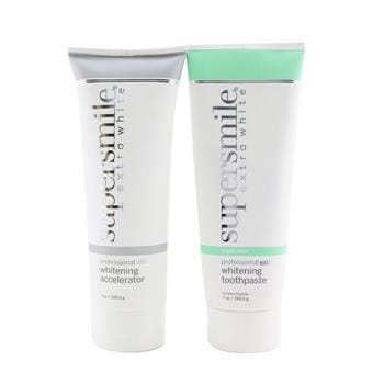 OJAM Online Shopping - Supersmile Extra White Professional Extra Whitening System (Premium Set) - Triple Mint : Accelerator 198.5g + Toothpaste 198.5g 2x198.5g/7oz Skincare