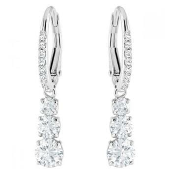 OJAM Online Shopping - Swarovski Attract Trilogy hoop earrings 5416155 - Round cut