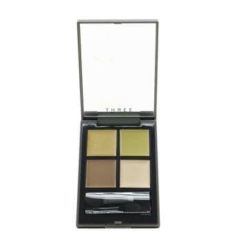 OJAM Online Shopping - THREE Dimensional Vision Eye Palette Ally (4x Eye Shadow) - # 02 Wonderful World 6g/0.21oz Make Up