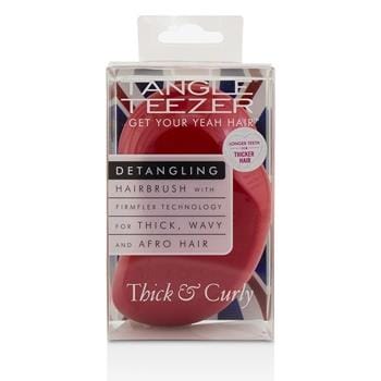 OJAM Online Shopping - Tangle Teezer Thick & Curly Detangling Hair Brush - # Salsa Red (For Thick