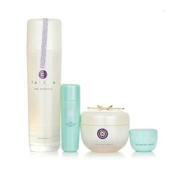 OJAM Online Shopping - Tatcha Essence Bundle: The Essence Plumping Skin Softener 150ml + The Silk Cream 50ml + Water Cream 5ml + Texture Tonic 25ml 4pcs Skincare