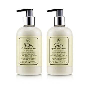 OJAM Online Shopping - Taylor Of Old Bond Street Sandalwood Luxury Moisturiser Duo Pack 2x300ml/10.5oz Men's Skincare