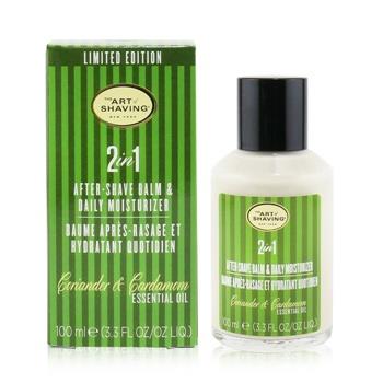 OJAM Online Shopping - The Art Of Shaving 2 In 1 After-Shave Balm & Daily Moisturizer - Coriander & Cardamom Essential Oil (Limited Edition) 100ml/3.3oz Men's Skincare