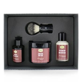 OJAM Online Shopping - The Art Of Shaving 4 Elements Shaving Full Size Kit - Sandalwood: Pre-Shave Oil 60ml + Shaving Cream 150ml + After-Shave Balm 100ml + Genuine Badger Brush 4pcs Men's Skincare