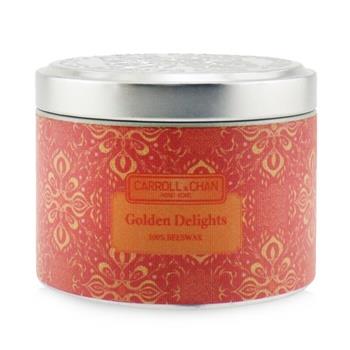 OJAM Online Shopping - Carroll & Chan 100% Beeswax Tin Candle - Golden Delights (8x6) cm Home Scent