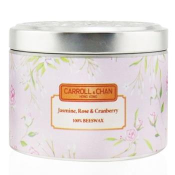 OJAM Online Shopping - Carroll & Chan 100% Beeswax Tin Candle - Jasmine Rose Cranberry (8x6) cm Home Scent