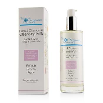 OJAM Online Shopping - The Organic Pharmacy Rose & Chamomile Cleansing Milk - For Sensitive Skin 100ml/3.3oz Skincare