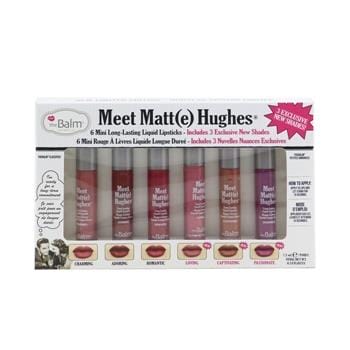 OJAM Online Shopping - TheBalm Meet Matt(e) Hughes 6 Mini Long Lasting Liquid Lipsticks Kit - Vol. 3 6x1.2ml/0.04oz Make Up