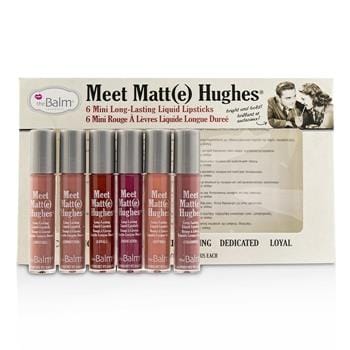 OJAM Online Shopping - TheBalm Meet Matt(e) Hughes 6 Mini Long Lasting Liquid Lipsticks Kit - Vol.1 6x1.2ml/0.04oz Make Up
