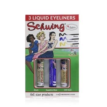 OJAM Online Shopping - TheBalm Schwing Liquid Eyeliner Trio (3x Liquid Eyeliner) 3x1.7ml/0.05oz Make Up