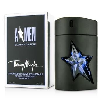 OJAM Online Shopping - Thierry Mugler (Mugler) A*Men Gomme Rubber Flask Eau De Toilette Refillable Spray 100ml/3.4oz Men's Fragrance