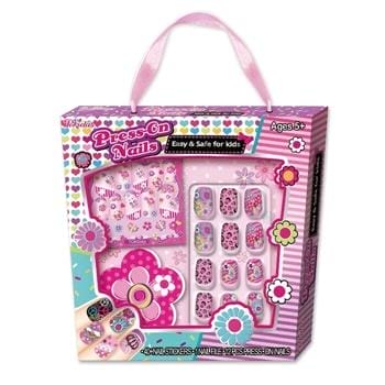 OJAM Online Shopping - Tokidas Press on nail - Ledpard pattern 14x14x2cm Toys