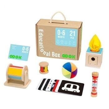 OJAM Online Shopping - Tooky Toy Co 0-6m Educational Box 32x27x14cm Toys