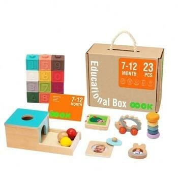 OJAM Online Shopping - Tooky Toy Co 7-12m Baby Sensory Educational Learning Educational Box 32x27x14cm Toys