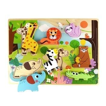 OJAM Online Shopping - Tooky Toy Co Chunky Puzzle - Animal 30x21x2cm Toys