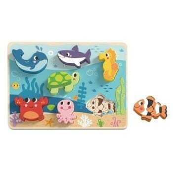 OJAM Online Shopping - Tooky Toy Co Chunky Puzzle - Marine 30x21x2cm Toys