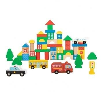 OJAM Online Shopping - Tooky Toy Co City Block 18x18x28cm Toys