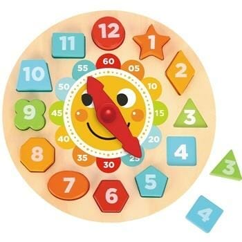 OJAM Online Shopping - Tooky Toy Co Clock Puzzle 22x22x3cm Toys