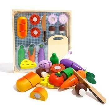 OJAM Online Shopping - Tooky Toy Co Cutting Vegetables 40x35x5cm Toys