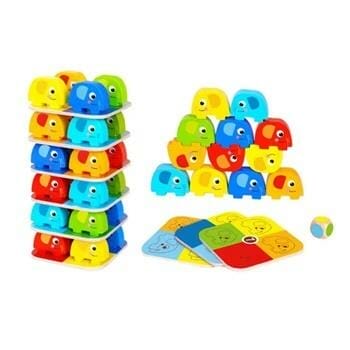 OJAM Online Shopping - Tooky Toy Co Elephant Stacking Game 10x10x38cm Toys