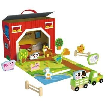 OJAM Online Shopping - Tooky Toy Co Farm Play Box 30x10x22cm Toys