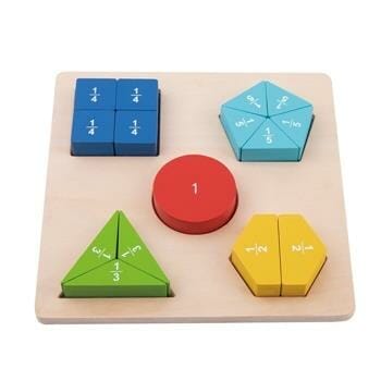 OJAM Online Shopping - Tooky Toy Co Fraction Puzzle 22x22x3cm Toys