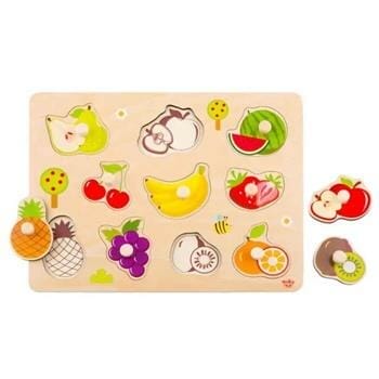 OJAM Online Shopping - Tooky Toy Co Fruit Puzzle 30x23x2cm Toys