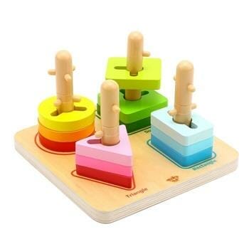 OJAM Online Shopping - Tooky Toy Co Geometric Block Sorter 18x18x12cm Toys