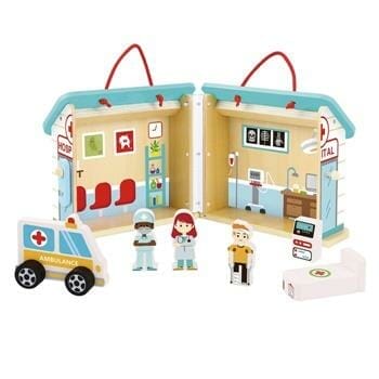 OJAM Online Shopping - Tooky Toy Co HOSPITAL 21x18x19cm Toys