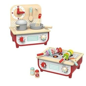 OJAM Online Shopping - Tooky Toy Co Kitchen Set & BBQ 30x20x30cm Toys