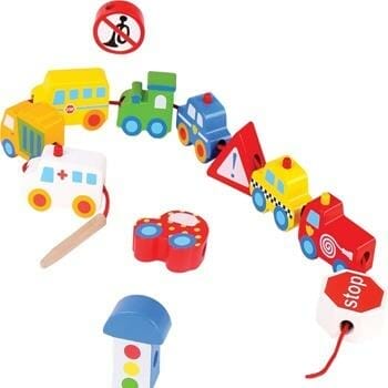 OJAM Online Shopping - Tooky Toy Co Lacing Transportation 7x7x27cm Toys