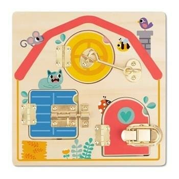 OJAM Online Shopping - Tooky Toy Co Latches Activity Board - Farm 22x22x9cm Toys