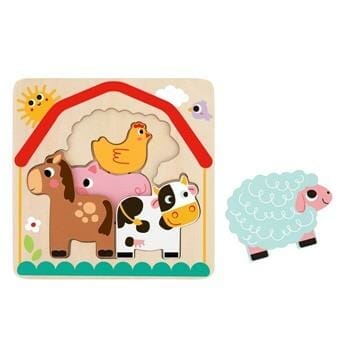 OJAM Online Shopping - Tooky Toy Co Multi-layered Farm Puzzle 17x17x2cm Toys