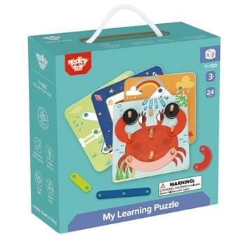 OJAM Online Shopping - Tooky Toy Co My Learning Puzzle 18x18x4cm Toys