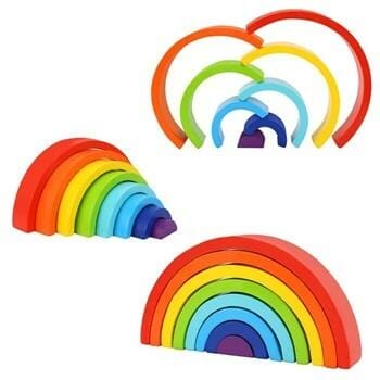 OJAM Online Shopping - Tooky Toy Co Rainbow Stacker 8pcs 26x13x5cm Toys