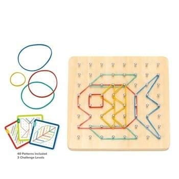 OJAM Online Shopping - Tooky Toy Co Rubber Band Geoboard 18x18x3cm Toys